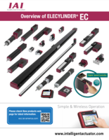 IAI MASTER EC CATALOG EC SERIES: OVERVIEW OF ELECYLINDER SIMPLE & WIRELESS OPERATION